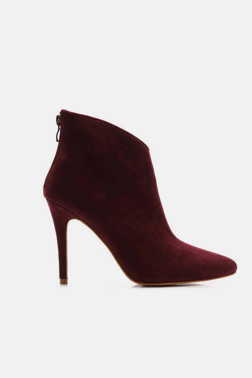 Suede Stiletto Ankle Booties